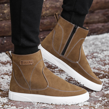 Winter Outdoor Plush Ankle Snow Boots for men